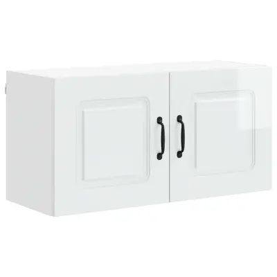 vidaXL Kuhinjski element Kalmar Visok sijaj bela 80 x 31 x 40 cm