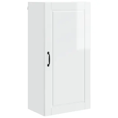 vidaXL Kuhinjski element s polico Visok sijaj bela 50 x 31 x 100 cm