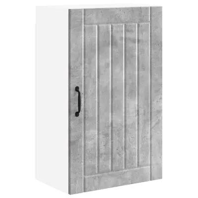 vidaXL Kuhinjski element Betonsko siva 50 x 31 x 80 cm Konstruiran les