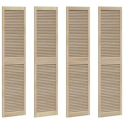vidaXL Vrata omare z vrati 4 pcs Naravna 201 x 2,1 x 49,5 cm