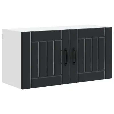 vidaXL Kuhinjski element Črna 80 x 31 x 40 cm Konstruiran les