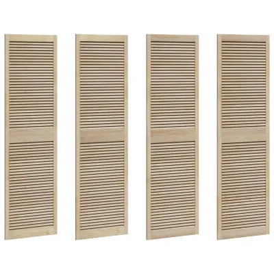 vidaXL Vrata omare z vrati 4 pcs Naravna 140.5 x 2 x 59.5 cm