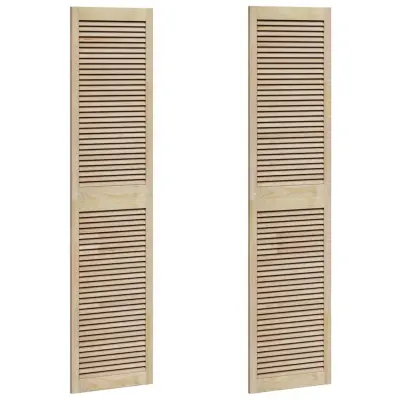 vidaXL Vrata omare z vrati 2 pcs Naravna 201 x 2,1 x 49,5 cm