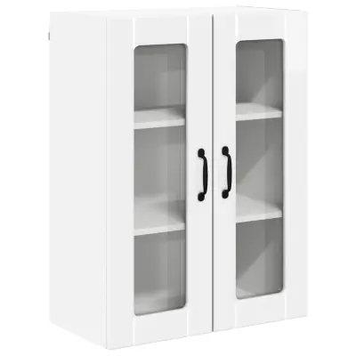 vidaXL Kuhinjski element Visok sijaj bela 60 x 31 x 80 cm