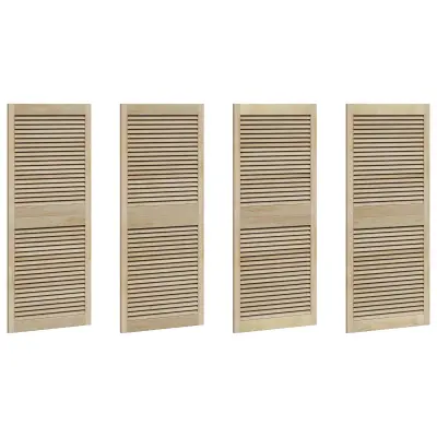 vidaXL Vrata omare z vrati 4 pcs Naravna 140,5 x 2,1 x 59,5 cm
