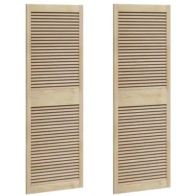 vidaXL Vrata omare z vrati 2 pcs Naravna 170 x 2,1 x 59,5 cm