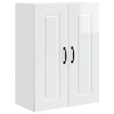 vidaXL Kuhinjski element Kalmar Visok sijaj bela 60 x 31 x 80 cm