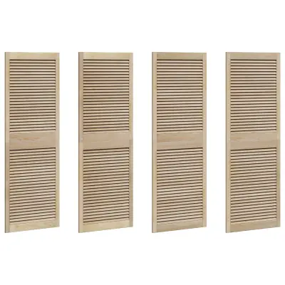 vidaXL Vrata omare z vrati 4 pcs Naravna 170 x 2,1 x 59,5 cm