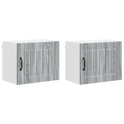 vidaXL Kuhinjski element 2 pcs Siva Sonoma 50 x 31 x 40 cm