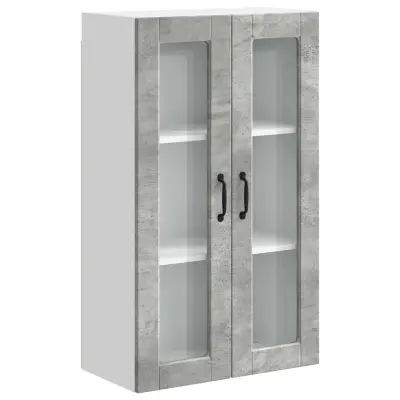 vidaXL Kuhinjski element s polico Betonsko siva 60 x 31 x 100 cm