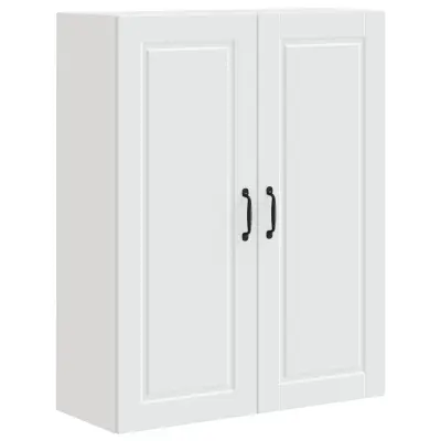 vidaXL Kuhinjski element z vrati Bela 80 x 31 x 100 cm Konstruiran les