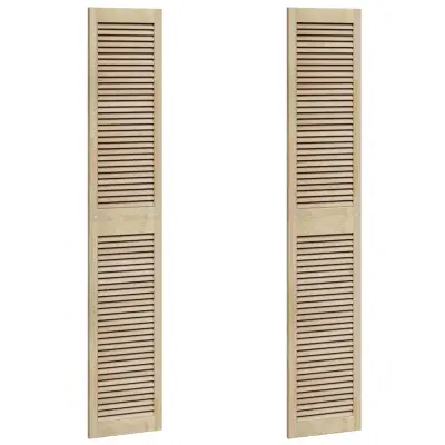 vidaXL Vrata omare z vrati 2 pcs Naravna 201 x 2,1 x 39,5 cm