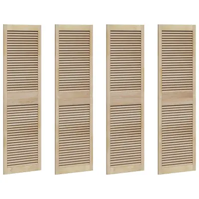 vidaXL Vrata omare z vrati 4 pcs Naravna 170 x 2,1 x 49,5 cm