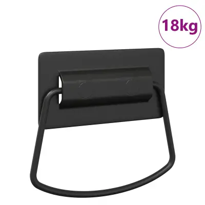 vidaXL Ročaji za kabinete Črna 85 x 45 mm Kovina