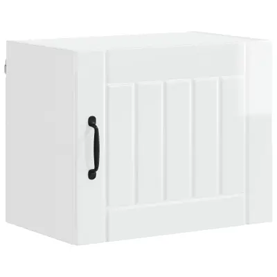 vidaXL Kuhinjski element Visok sijaj bela 50 x 31 x 40 cm