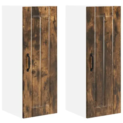 vidaXL Kuhinjski element 2 pcs Dimljeni oreh 30 x 31 x 80 cm