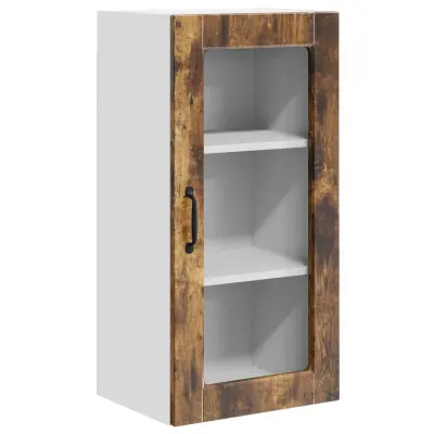 vidaXL Kuhinjski element Dimljeni oreh 40 x 31 x 80 cm Konstruiran les