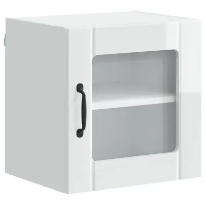 vidaXL Kuhinjski element Visok sijaj bela 40 x 31 x 40 cm