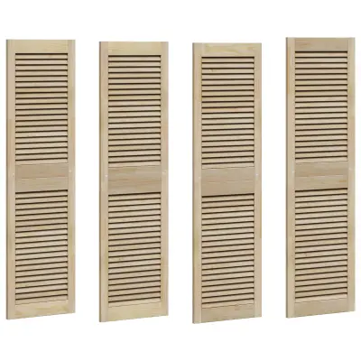 vidaXL Vrata omare z vrati 4 pcs Naravna 140,5 x 2,1 x 39,5 cm