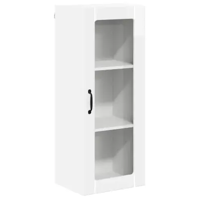 vidaXL Kuhinjski element Visok sijaj bela 40 x 31 x 100 cm