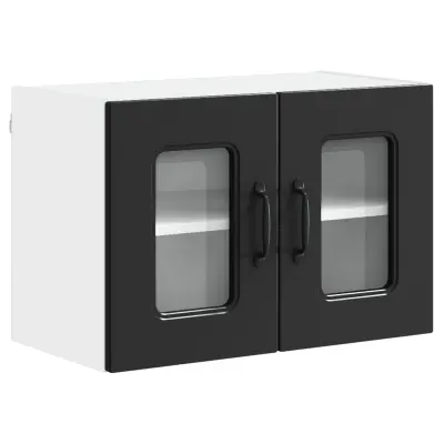 vidaXL Kuhinjski element Kalmar Črna 60 x 31 x 40 cm Konstruiran les