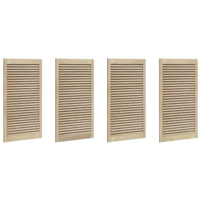 vidaXL Vrata omare z vrati 4 pcs Naravna 110 x 2,1 x 59,5 cm