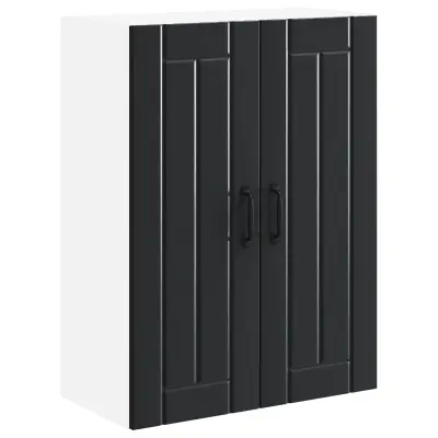 vidaXL Kuhinjski element Črna 60 x 31 x 80 cm Konstruiran les