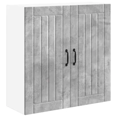 vidaXL Kuhinjski element Betonsko siva 80 x 31 x 80 cm Konstruiran les