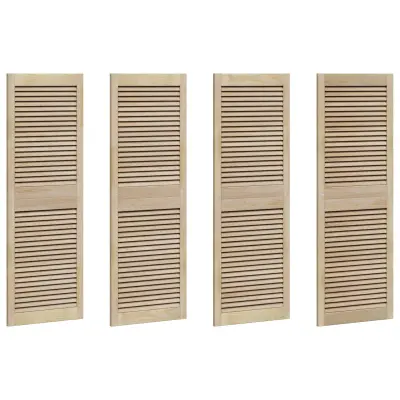 vidaXL Vrata omare z vrati 4 pcs Naravna 140.5 x 2 x 59.5 cm