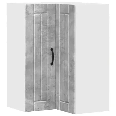 vidaXL Kuhinjski element Betonsko siva 57 x 57 x 80 cm Konstruiran les