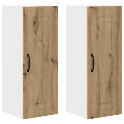 vidaXL Kuhinjski element Kalmar 2 pcs Umetni hrast 30 x 31 x 80 cm