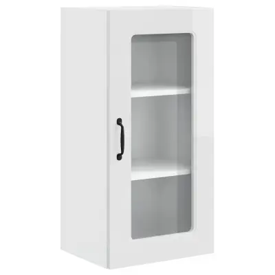 vidaXL Kuhinjski element Kalmar Visok sijaj bela 40 x 31 x 80 cm