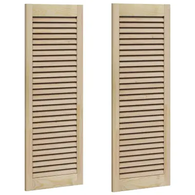vidaXL Vrata omare z vrati 2 pcs Naravna 110 x 2,1 x 39,5 cm