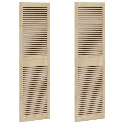 vidaXL Vrata omare z vrati 2 pcs Naravna 170 x 2,1 x 49,5 cm