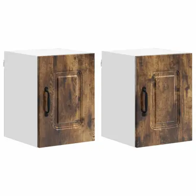 vidaXL Kuhinjski element Kalmar 2 pcs Dimljeni oreh 30 x 31 x 40 cm