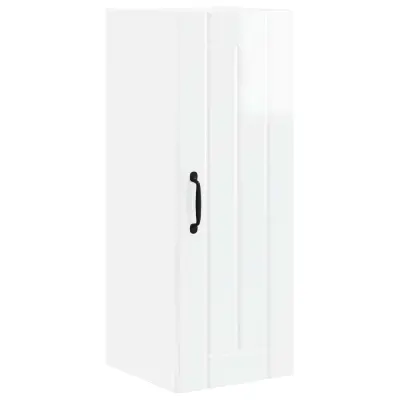 vidaXL Kuhinjski element Visok sijaj bela 30 x 31 x 80 cm