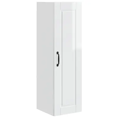 vidaXL Kuhinjski element s polico Visok sijaj bela 30 x 31 x 100 cm