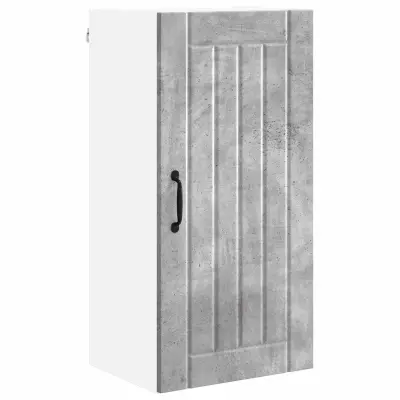 vidaXL Kuhinjski element Betonsko siva 40 x 31 x 80 cm Konstruiran les