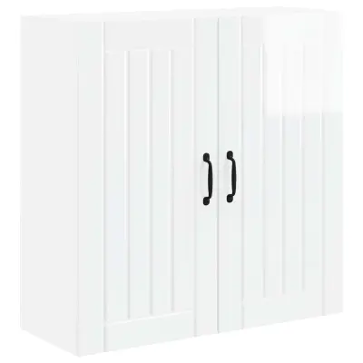 vidaXL Kuhinjski element Visok sijaj bela 80 x 31 x 80 cm