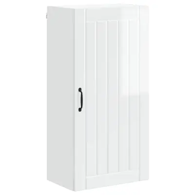 vidaXL Kuhinjski element Visok sijaj bela 50 x 31 x 100 cm