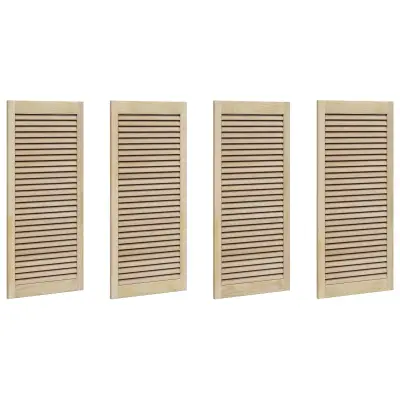 vidaXL Vrata omare z vrati 4 pcs Naravna 140.5 x 2 x 59.5 cm