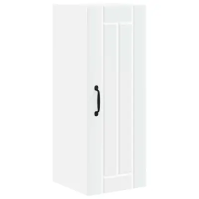 vidaXL Stenska kuhinjska omarica Bela 30 x 31 x 80 cm Konstruiran les