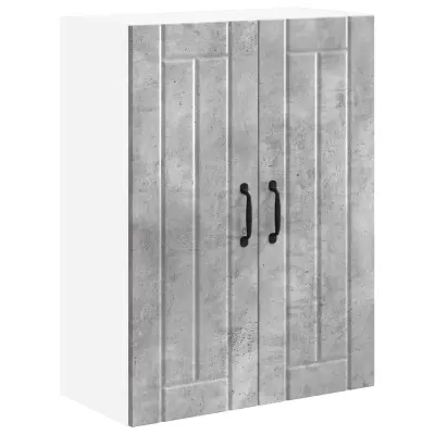 vidaXL Kuhinjski element Betonsko siva 60 x 31 x 80 cm Konstruiran les