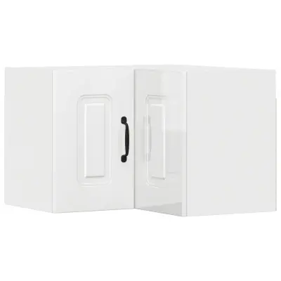 vidaXL Kuhinjski element Kalmar Visok sijaj bela 57 x 57 x 40 cm