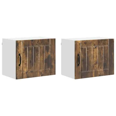 vidaXL Kuhinjski element 2 pcs Dimljeni oreh 50 x 31 x 40 cm