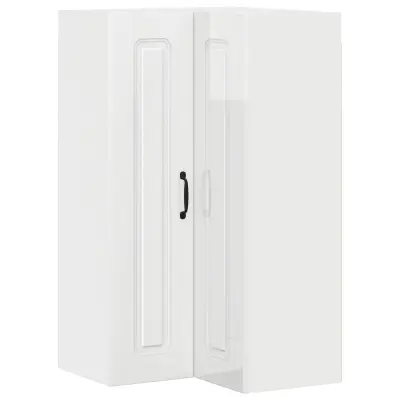 vidaXL Kuhinjski element Kalmar Visok sijaj bela 57 x 57 x 100 cm