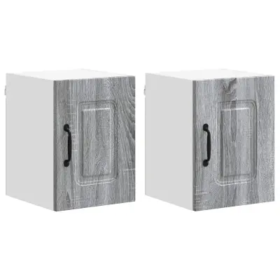 vidaXL Kuhinjski element Kalmar 2 pcs Siva Sonoma 30 x 31 x 40 cm