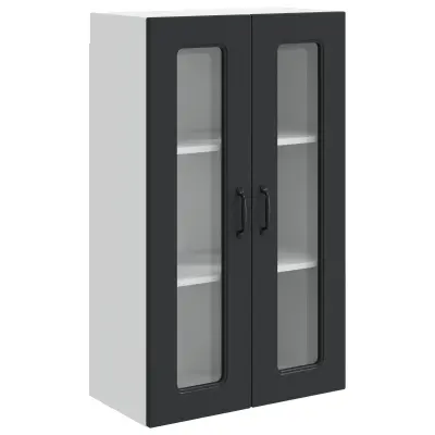 vidaXL Kuhinjski element Kalmar Črna 60 x 31 x 100 cm Konstruiran les