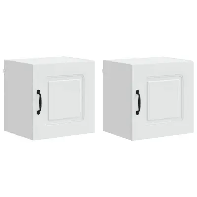 vidaXL Kuhinjski element Kalmar 2 pcs Bela 40 x 31 x 40 cm