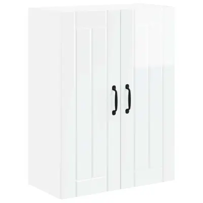 vidaXL Kuhinjski element Visok sijaj bela 60 x 31 x 80 cm